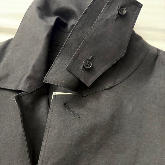 MACKINTOSHI black Oxford bonded cotton trench coat  size 40 $1195 + tax - Picture 14 of 16